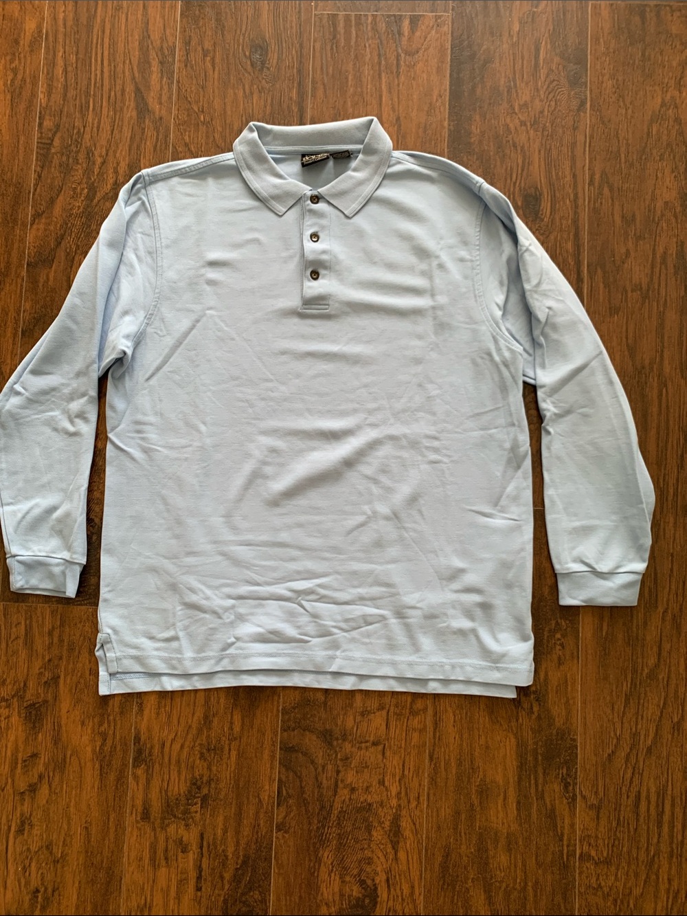 Jos. A. Bank Light Blue Long Sleeve Polo